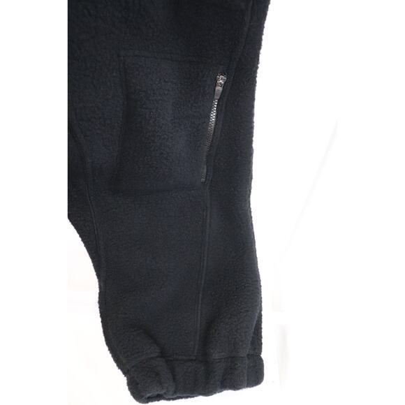 Free People, Hit The Slopes Salopette, Fleece Adjustable Straps Black Size L NWT - Picture 10 of 13